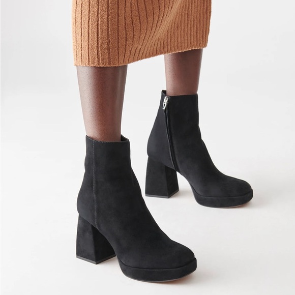 Dolce Vita Ulyses Block Heel Suede Boot - Picture 3 of 14